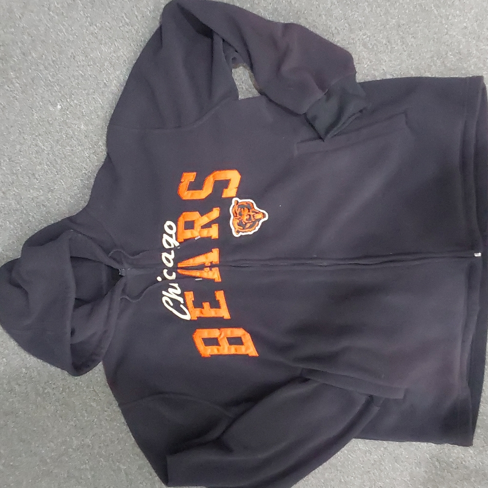 Mens Chicago Bears fleece zip hoodie